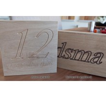 Huisnummer Bord Eiken